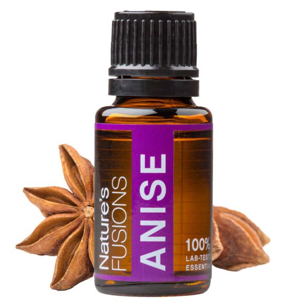 anise essential oil 15 ml bottle with star