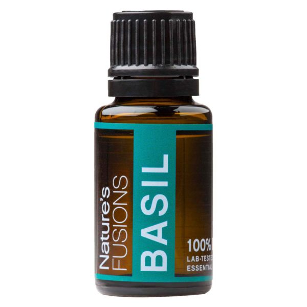 basil essential oil 15 ml bottle
