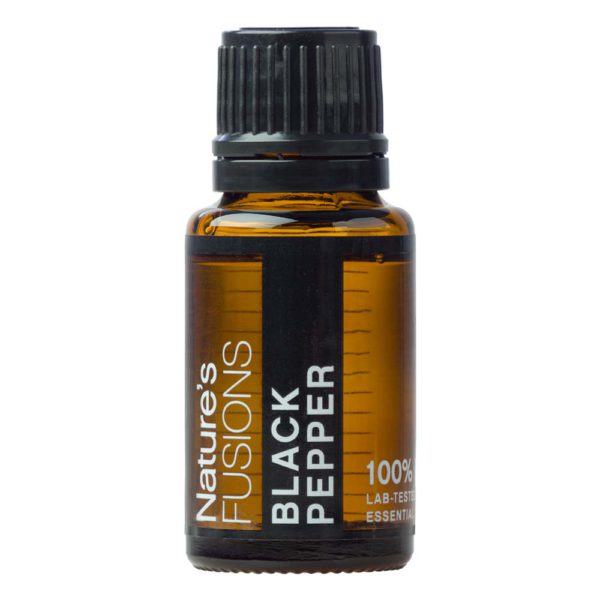 black pepper essential oil 15 ml bottle