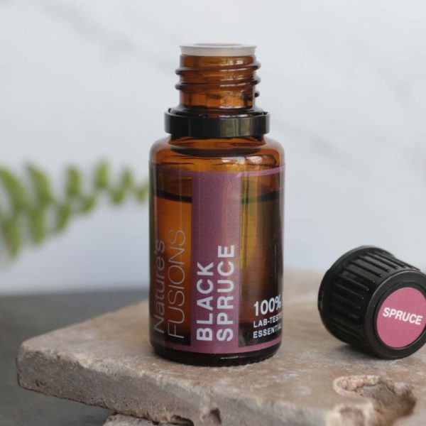 black spruce essential oil serene photo