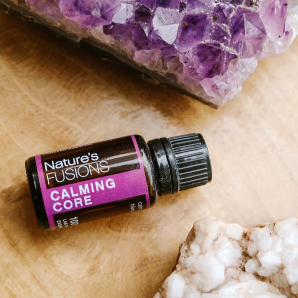 Nature's Fusions Calming Core essential oil blend with amethysts photo