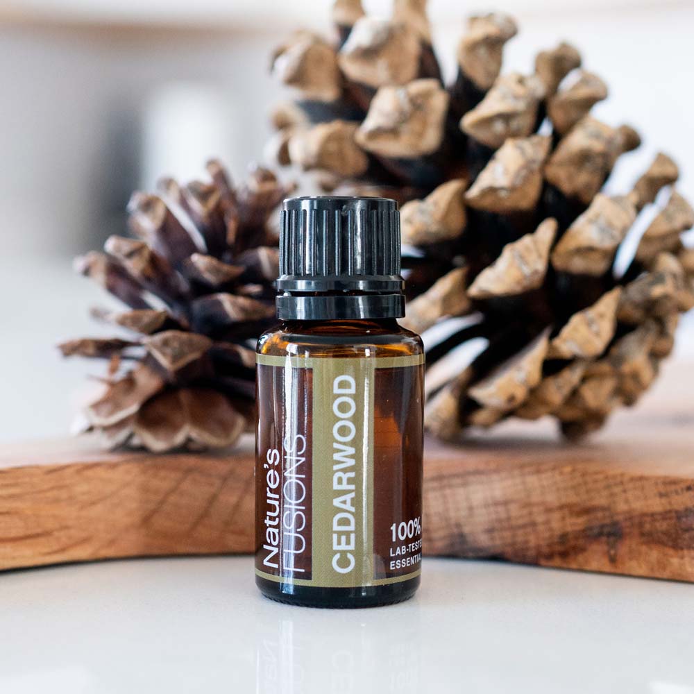 cedarwood essential oil pinecones photo