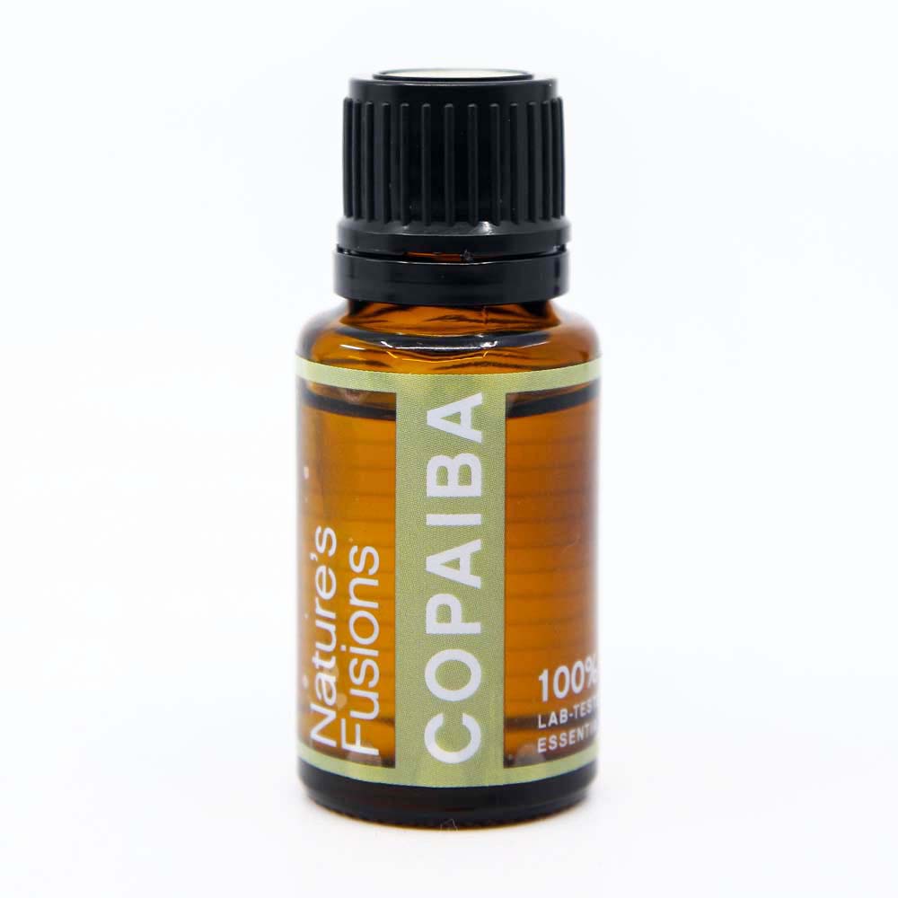 Nature's Fusions copaiba essential oil 15 ml bottle