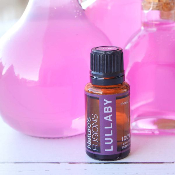 Lullaby essential oil blend with pink potions (photo)