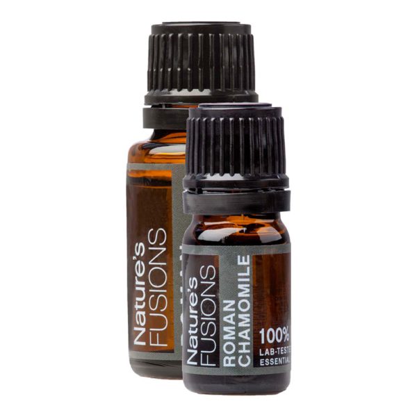 5 and 15 ml bottles of roman chamomile essential oil
