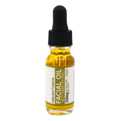 15 ml dropper bottle Nature's Fusions facial oil with hemp extract