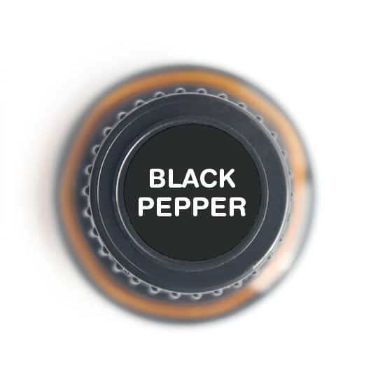 labeled top of black pepper bottle