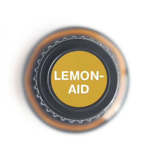 labeled top of Lemon-Aid bottle