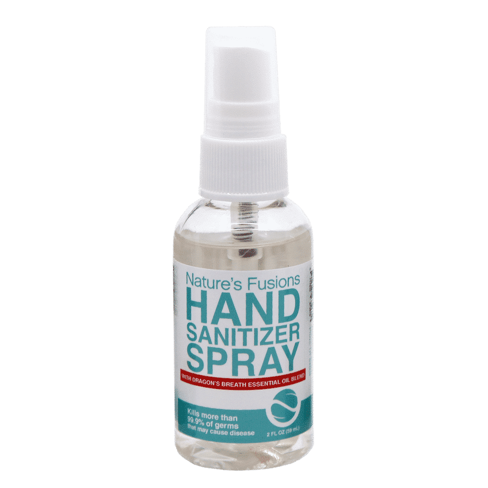 2 oz Hand Sanitizer Spray with essential oils