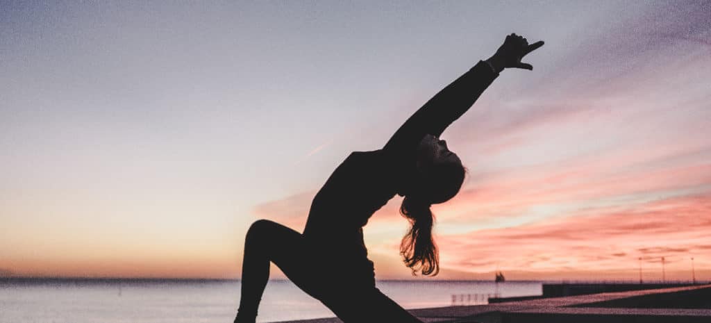 yoga silhoutte