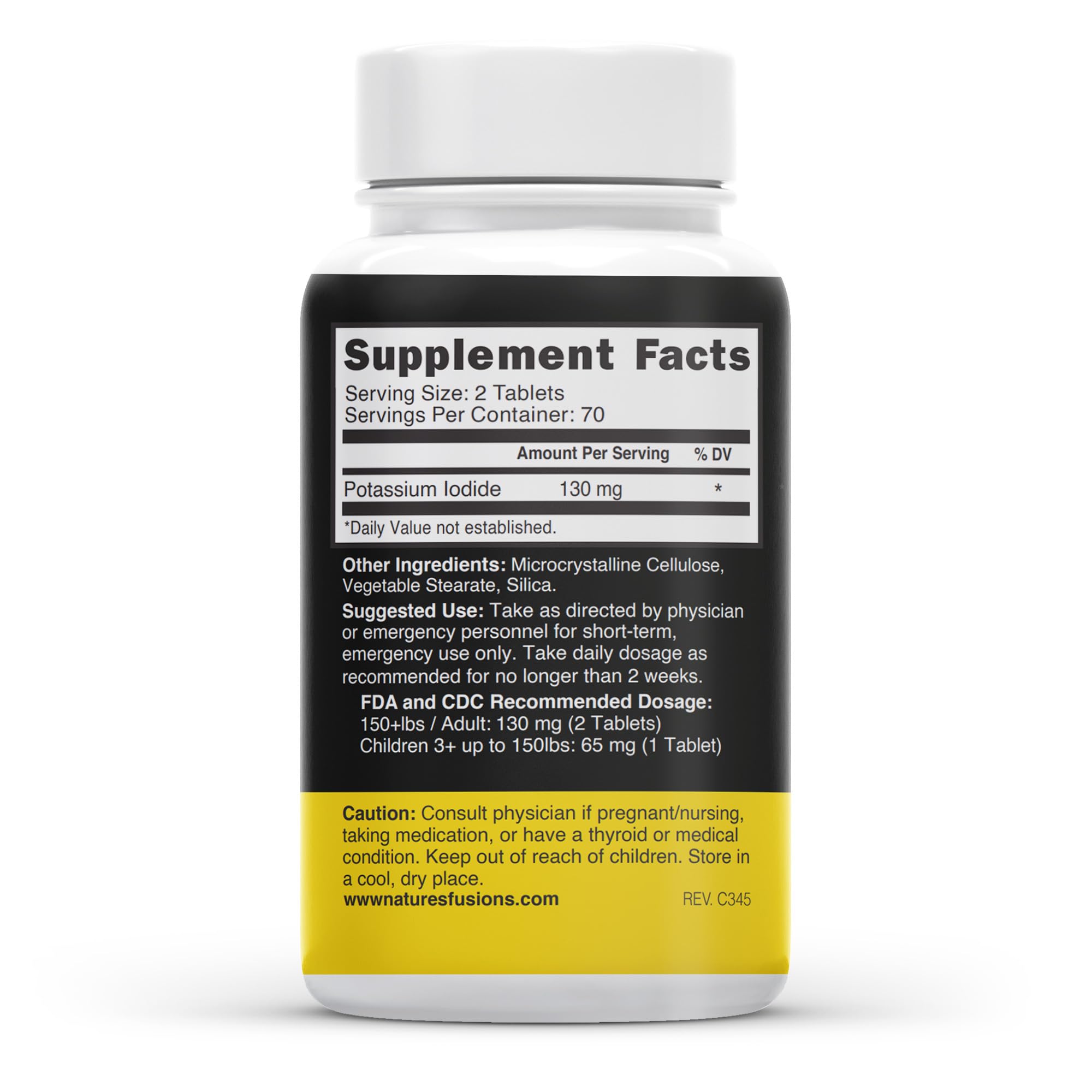 Potassium Iodide Single Back