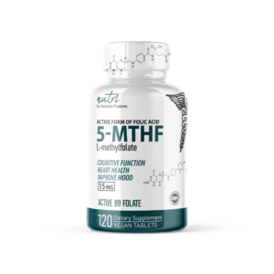 Nutri 5-MTHF L Methylfolate 15MG – 4 Month Supply, 120 Vegan Tablets