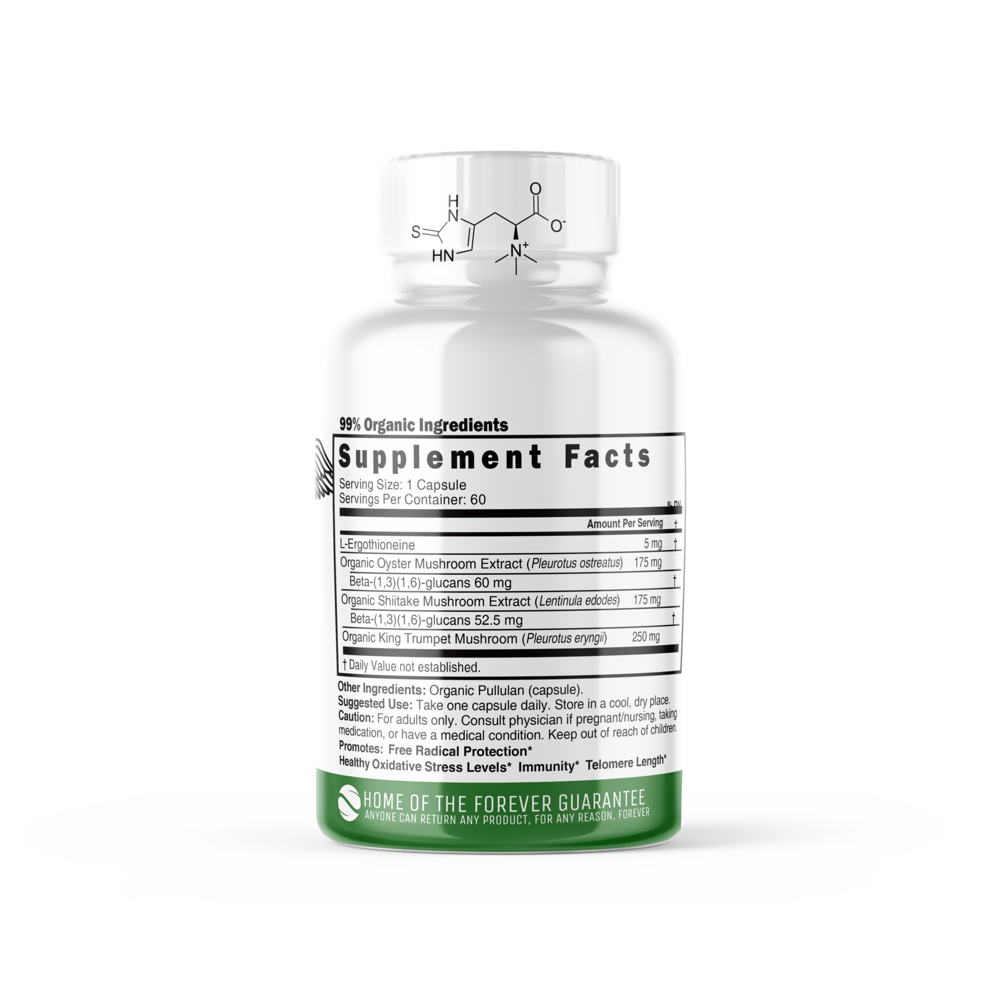 Nutri LErgothioneine 5mg Supplement With Mushroom Complex