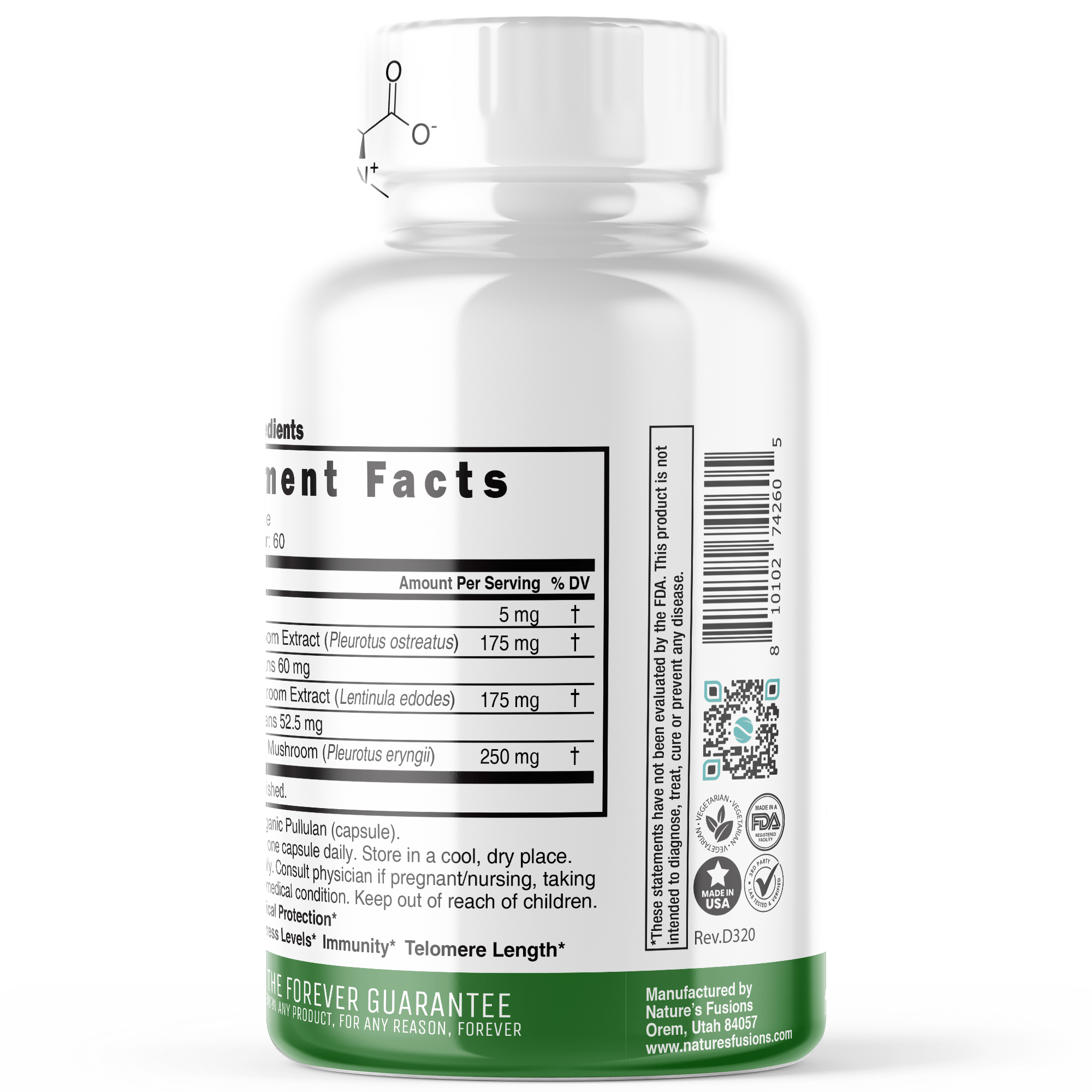 Nutri LErgothioneine 5mg Supplement With Mushroom Complex