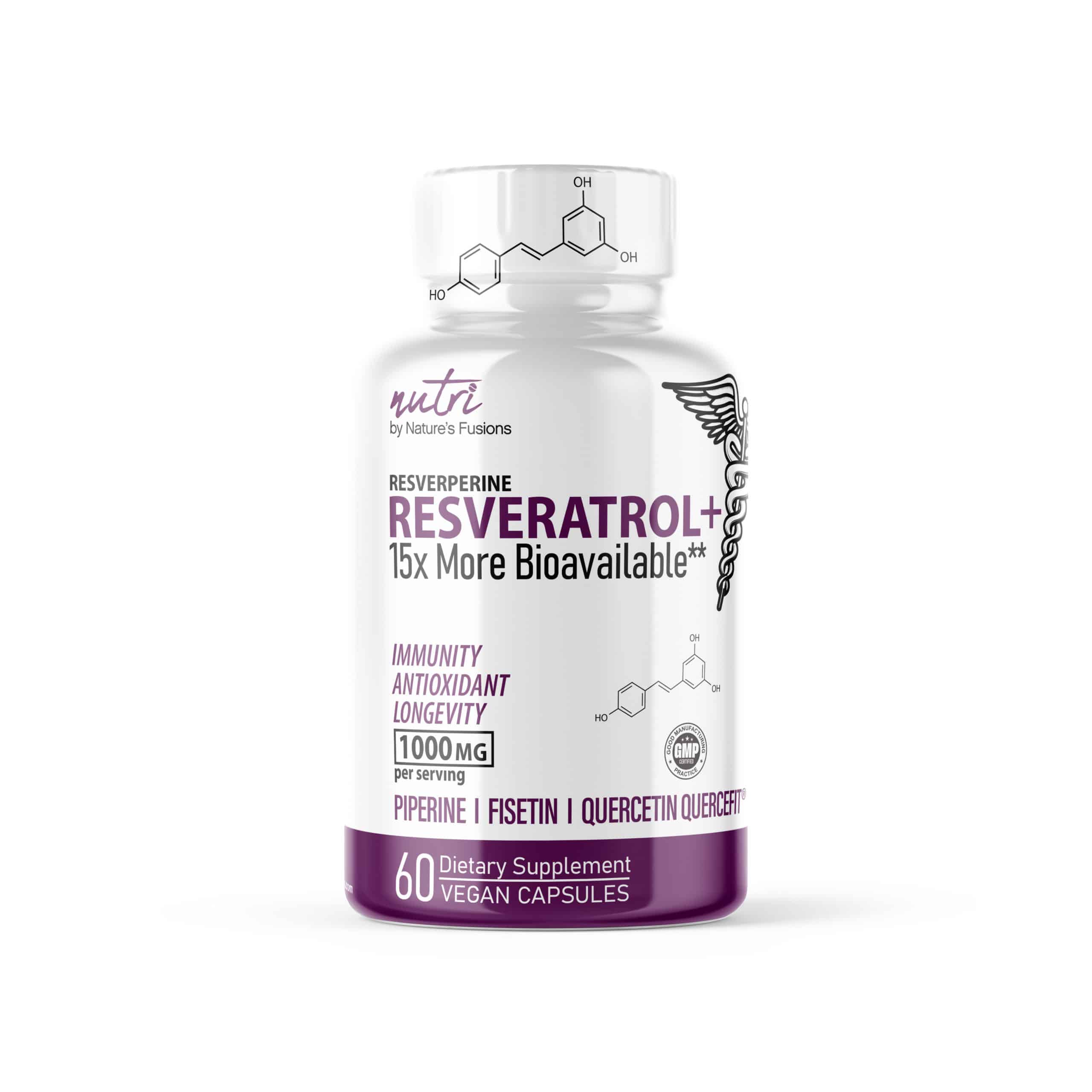 Nutri Resverperine (Trans-Resveratrol with Piperine & Fisetin) 1000mg