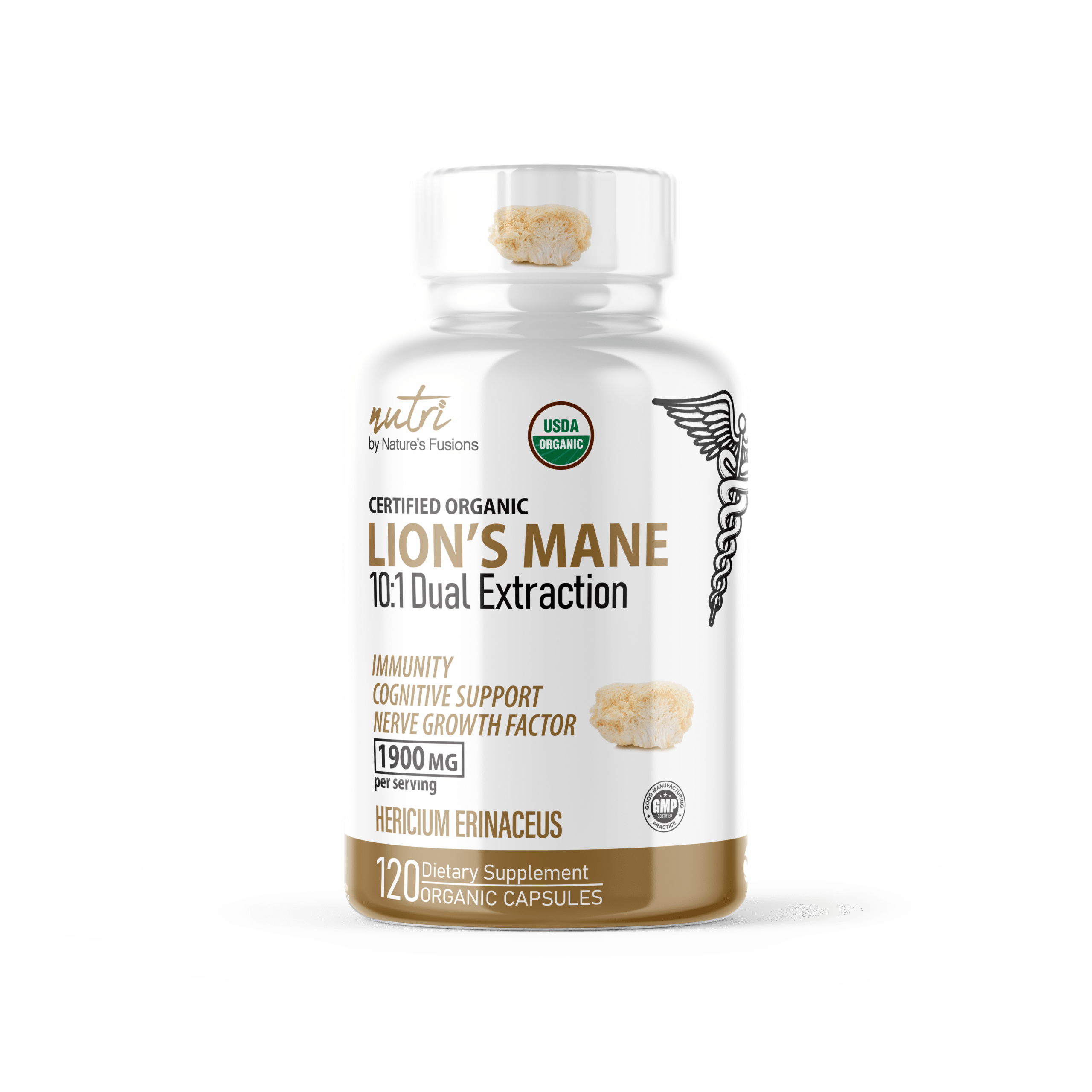 Organic Lions Mane Mushroom Capsules