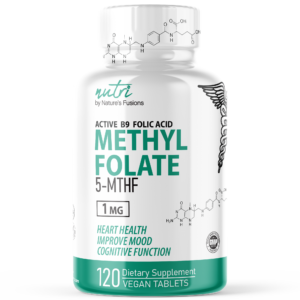 Nutri Methylfolate (5-MTHF) 1MG – 4 Month Supply, 120 Vegan Tablets