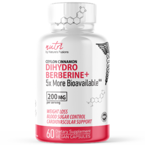 Nutri Dihydroberberine+ Supplement With Ceylon Cinnamon 200mg – 60 Capsules