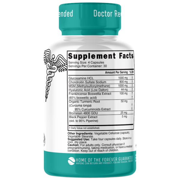 Nutri Glucosamine Chondroitin Complete Joint Complex w/ MSM+ 3025 mg - 120 Count - Image 2