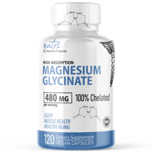 Nutri Magnesium Glycinate (High Absorption) 480 mg – 120 Count
