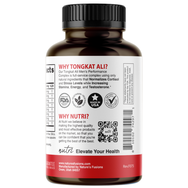 Nutri Tongkat Ali Men's Performance Complex 2200 mg - 120 Count - Image 3
