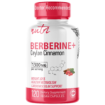 Nutri Berberine+ with Cinnamon Ceylon 1300 mg - 120 Count
