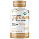 Nutri Lion's Mane Extract 1900 mg - 120 Count - Organic