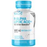 Nutri R Lipoic Acid+ R-ALA (Stabilized Na-RALA with Biotin) 600 mg - 30 Count
