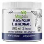 Nutri Magtein Magnesium L-Threonate 2000 mg Unflavored Powder - 60 g Tub