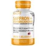 Nutri Saffron + Ashwagandha Complex with L-Theanine & Magnesium Glycinate - 60 Count